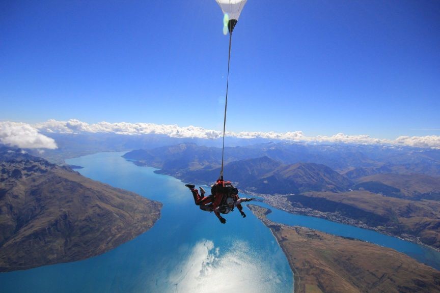 新西兰跳降落伞求婚